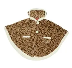 最終セール！BABYDOLL　ヒョウ柄　フード付きポンチョ