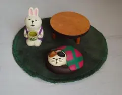 コンコンブル うさぎ こたつ猫 デコレ DECOLE 抹茶