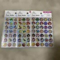 Disneyプリンセス　ポイントシール　3セット