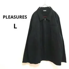【プレジャーズ】PLEASURES ワークジャケ ブラック ストリート L