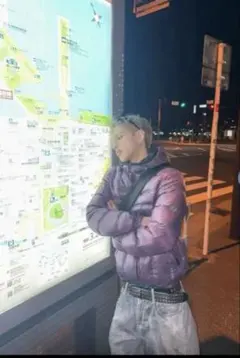 OLD UNIQLO 薄紫ダウン 希少　しやんくん着用　ダイヤモンドダウン 短丈