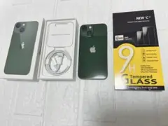 Apple iPhone 13mini グリーン 本体 画面フィルムセット