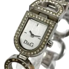 D&G ドルチェ＆ガッバーナ 腕時計 ブレスウォッチ ラインストーン 稼働