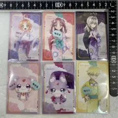 〈名探偵プリキュアx極楽湯〉グッズ購入特典イラストカード　全6種　コンプセット