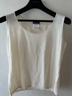 RENA LANGE オフホワイトのノースリーブタンクトップ L