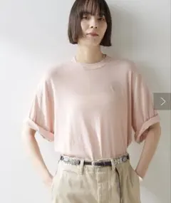 ウィムガゼット　シアービッグTシャツ　ベビーピンク　新品タグ付きのサムネイル