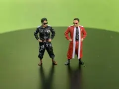 暴走族フィギュア 1/64 スケール 2体セット カンジ特攻服 ミニチュア