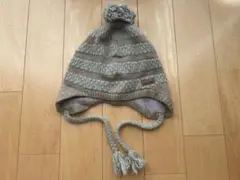 mont-bell ニット帽 Mグレー・ベージュ　帽子