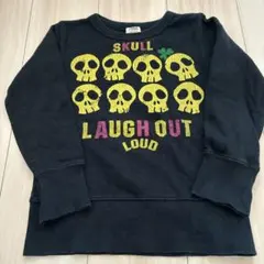 JUNK STORE スカルプリント トレーナー 120