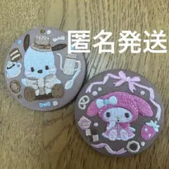 刺繍缶バッジ　サンリオ