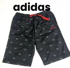 adidas neo【アディダスネオ】骨柄ツイルハーフパンツ　ショートパンツ　Lのサムネイル