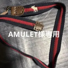 アバクロンビー&フィッチ新品ベルト90センチネイビー レッド ムース黒印女性子供