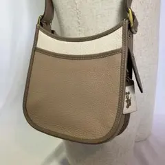 【美品】　COACH　ショルダーバッグ レザー ブラウン 89124 レディース