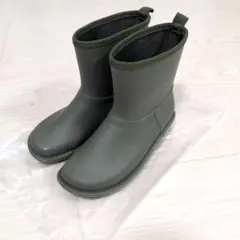 レインブーツ ショート丈 カーキ色チャーミングのサムネイル