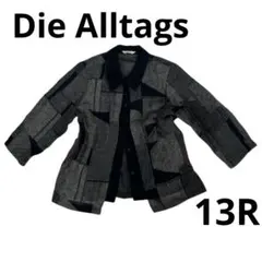 Die Alltags パッチワーク柄　長袖シャツ　カジュアル春夏透け感トップスのサムネイル