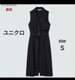 ユニクロ　JW ANDERSON リネンブレンド トレンチ型ワンピース