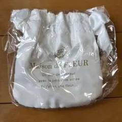 Maison de FLEURガチャガチャダブルリボントートバッグ　ホワイト