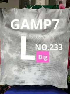 CAMP7 Tシャツ グレー Lサイズ NO.233