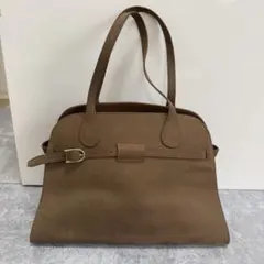 MOUTON】牛革スエード ロングハンドルバッグ キャメル系 - メルカリ