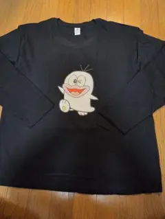 オバQ　 長袖カットソー 黒　　面白い　レトロ映画　アニメ　Movies　テレビ