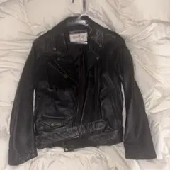 Rouge vif ブラック レザーライダースジャケット