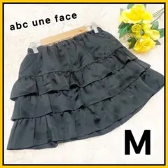 さ*え様 abc une face★フリルスカート★ミニスカ★黒★M★ウエストゴのサムネイル