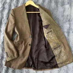 Paul Smith チェック柄 テーラードジャケット 2B 裏地ペイズリー M