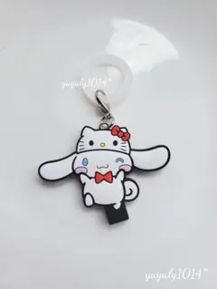 ♡サンリオシナモンロールキティちゃん ラバーアンブレラマーカーめじるしチャーム