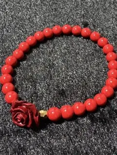 連休セール❣️ ✨️帝皇辰砂バラパーツ・辰砂✨️デザインブレスレット✨️