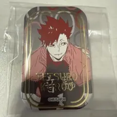ハイキュー 黒尾鉄朗 スクエア缶バッジ セブンネット オフショット×カラー