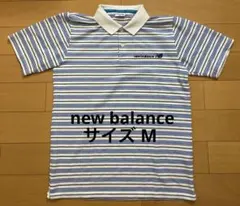 New Balance ボーダー柄 ポロシャツ サイズ Mのサムネイル