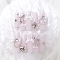 スナ系 ワンホン 量産型 地雷 女児 ネイルチップ　ちゅるちゅる　オタク 推し活