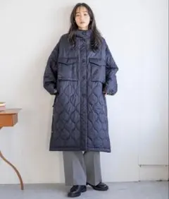 ヤマダヤ RADIATE（ラディエイト）スタンドカラーキルティングロング 