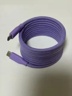 CIO スパイラルケーブル/エアリーパープル2m USB-C to USB-C