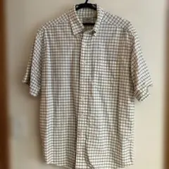 L.L.Bean チェック柄 半袖シャツ メンズ MED-REG