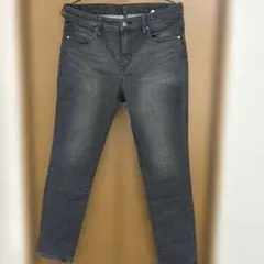 ダークグレー ストレートデニム 76-99