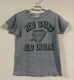 デニムダンガリー　Tシャツ　130 グレー