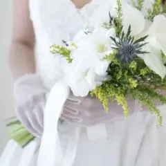 グローブ　ベストブライダル　結婚式　ショート　ウェディング　パールオーガンジー