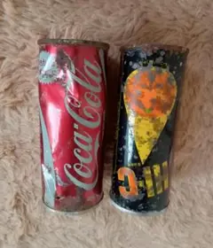 コカ・コーラとHICの空き缶セット