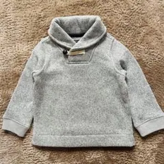 OshKosh B'gosh グレー ニット風 トレーナー 24M 衿つき