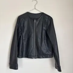 【新品未使用】アニエスベー　レザージャケット　黒　36 2025年最新】アニエスベー レザージャケットの人気アイテム - メルカリ