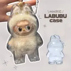 LABUBUケース ラブブ アクリル保護ケース ぬいぐるみ ストラップ 立ち