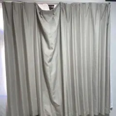 ベージュ ポリエステルカーテン　中古