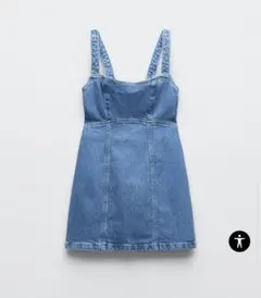 ZARA デニムミニワンピース