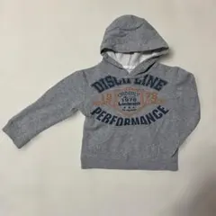 キッズ グレー パーカー プルオーバー110cm