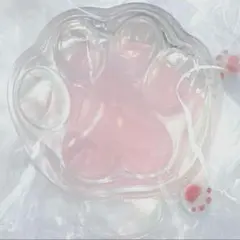 【廃盤】捏捏　水入りスクイーズ　水入り肉球　ピンク　にゃんでも屋　替え袋あり