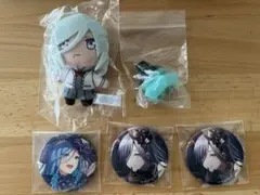 [美品]日野森雫　グリッター缶バッジ　ぷちぬい　リングライト