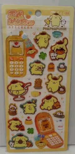 サンリオ　平成はっぴーフォン　ステッカー　シール　ポムポムプリン
