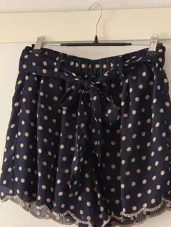 Auntie Rosa ドット柄 ショートパンツ リボン付 平成森ガールのサムネイル