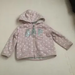 GAP フリースジャケット 2歳用 ピンク 水玉